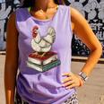 Chicken Books Back To School First Day Of School Boys Girls Comfort Colors Tank Top Lagoon
