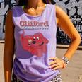 Clifford The Big Red Dog Clifford And Emily Book Cover Comfort Colors Tank Top Lagoon