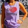 Clifford The Big Red Dog I Heart Clifford Childrens Books Comfort Colors Tank Top Lagoon