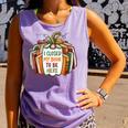 I Closed My Book To Be Here Fall Pumpkin Comfort Colors Tank Top Lagoon