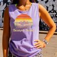 Coffee Beans & Books Retro Bookworm Librarian Comfort Colors Tank Top Lagoon
