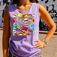 Comic Book Pop Art Modern Fun Comfort Colors Tank Top Lagoon