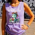 All The Cool Dinosaurs Are Reading Book Reader T-Rex Kawaii Comfort Colors Tank Top Lagoon