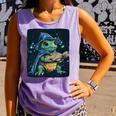 Cool Magical Book With Wizard Turtle For Adults And Kids Comfort Colors Tank Top Lagoon Cool Magical Book With Wizard Turtle For Adults And Kids Comfort Colors Tank Top Lagoon