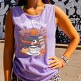 Cozy Autumn Books Fully Booked For Fall Books Pumpkin Comfort Colors Tank Top Lagoon