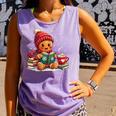 Cozy Gingerbread Christmas Reading Book Xmas Snowflakes Fall Comfort Colors Tank Top Lagoon Cozy Gingerbread Christmas Reading Book Xmas Snowflakes Fall Comfort Colors Tank Top Lagoon