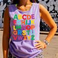 Cute ABCs Shirt Alphabet Colorful Letters Reading Books Kids Comfort Colors Tank Top Lagoon