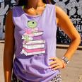 Cute Book Lover Frog Pretty Girls Read Books Kawaii Reading Comfort Colors Tank Top Lagoon