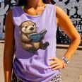 Cute Book Sea Otter Comfort Colors Tank Top Lagoon Cute Book Sea Otter Comfort Colors Tank Top Lagoon