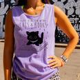 Cute Cats And Books Aesthetic Feline Reader Graphic Premium Tri-Blend Comfort Colors Tank Top Lagoon