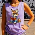 Cute Coyote With Book I Kids Coyote Comfort Colors Tank Top Lagoon Cute Coyote With Book I Kids Coyote Comfort Colors Tank Top Lagoon
