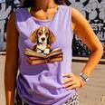 Cute Dog Beagle Reading Book Comfort Colors Tank Top Lagoon Cute Dog Beagle Reading Book Comfort Colors Tank Top Lagoon