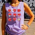 Cute Reading Hearts Valentine Day Book Lover Teacher Student Comfort Colors Tank Top Lagoon