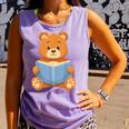 Cute Teddy Bear Reading Book Adorable For Readers Comfort Colors Tank Top Lagoon Cute Teddy Bear Reading Book Adorable For Readers Comfort Colors Tank Top Lagoon