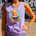 Cute Teddy Bear Reading Book Fun Comfort Colors Tank Top Lagoon Cute Teddy Bear Reading Book Fun Comfort Colors Tank Top Lagoon