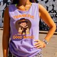 Cute Thanksgiving Teacher Librarian Thankful Reading Books Comfort Colors Tank Top Lagoon