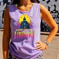 Death Gothic Support Your Local Library Lovers Book Comfort Colors Tank Top Lagoon