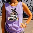 Dragon Hoard Of Books Reading Lover Cute Art Comfort Colors Tank Top Lagoon