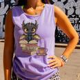 Dragon Read Books Be Kind Stay Weird Book Lover Comfort Colors Tank Top Lagoon