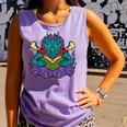 Dragon Read Reading Librarian Book Across America Kids Comfort Colors Tank Top Lagoon