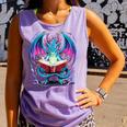 Dragon Reading Book Lover Comfort Colors Tank Top Lagoon