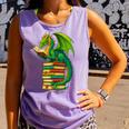 Dragon Reading Books Matching Bookworm Readers Librarian Comfort Colors Tank Top Lagoon