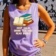 Drink Tea And Read Books Reading Bookworm Literature Comfort Colors Tank Top Lagoon