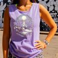Duck Reading Book Full Moon Lake Scenery Comfort Colors Tank Top Lagoon