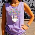 Easily Distracted By Books Silly-Goose Bookish Library Read Comfort Colors Tank Top Lagoon