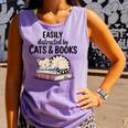 Easily Distracted By Cats And Books Cute Book Lover Comfort Colors Tank Top Lagoon Easily Distracted By Cats And Books Cute Book Lover Comfort Colors Tank Top Lagoon