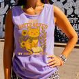 Easily Distracted By Cats And Books Cute Cat Book Lover Comfort Colors Tank Top Lagoon