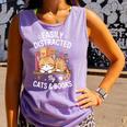 Easily Distracted By Cats And Books Cute Cat Sleeping Girls Comfort Colors Tank Top Lagoon Easily Distracted By Cats And Books Cute Cat Sleeping Girls Comfort Colors Tank Top Lagoon