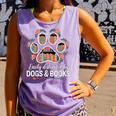 Easily Distracted By Dogs And Books Reading Comfort Colors Tank Top Lagoon Easily Distracted By Dogs And Books Reading Comfort Colors Tank Top Lagoon