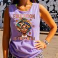 Education Is Freedom Teacher Books Black History Month Comfort Colors Tank Top Lagoon Education Is Freedom Teacher Books Black History Month Comfort Colors Tank Top Lagoon