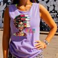 Education Is Freedom History Month Teacher Books Afro Comfort Colors Tank Top Lagoon