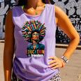 Education Is Freedom History Month Teacher Books Afro For Men Women Comfort Colors Tank Top Lagoon