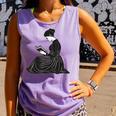 Emily Dickinson Reading A Book Comfort Colors Tank Top Lagoon