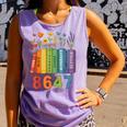 Equal Rights Book Flower Resist 86 47 Feminist Women Rights Comfort Colors Tank Top Lagoon