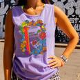 Equal Rights Book Flower Resist Feminist LGBTQ Floral Comfort Colors Tank Top Lagoon