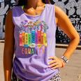 Equality Book LGBTQ Wildflowers Equal Rights Gay Kindness Comfort Colors Tank Top Lagoon