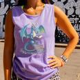 Fantasy Dragon Reading Magical Book Lover Halloween Vibes Comfort Colors Tank Top Lagoon