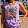 Fantasy Drama Tragedy Books Subtle Reader Librarian Flower Comfort Colors Tank Top Lagoon