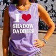 Fantasy Romantasy Book Lover I Love Heart Shadow Daddies Comfort Colors Tank Top Lagoon