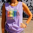 Floral Book Equality Human Rights Social Justice Peace Love Comfort Colors Tank Top Lagoon