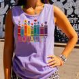 Floral Flower Book Equality Human Rights Women's Rights Comfort Colors Tank Top Lagoon