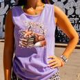 Fox And Book Lover Graphic For Women And Spring Pink Flower Comfort Colors Tank Top Lagoon