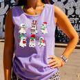 Ghost Santa Elf Squad Read Books Bookish Librarian Christmas Comfort Colors Tank Top Lagoon