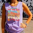 The Girl With The Books Became The Woman Writing Them Comfort Colors Tank Top Lagoon