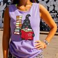 Gnome Read Reading Book Librarian Across America Women Kids Comfort Colors Tank Top Lagoon