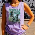 Godzilla Ocean Scene Comic Book Illustration Movie Monster Comfort Colors Tank Top Lagoon